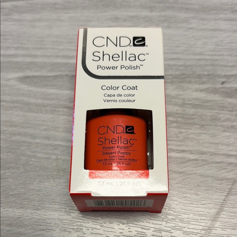 CNDShellac Power Polish Color Coat - Desert Poppy Orange